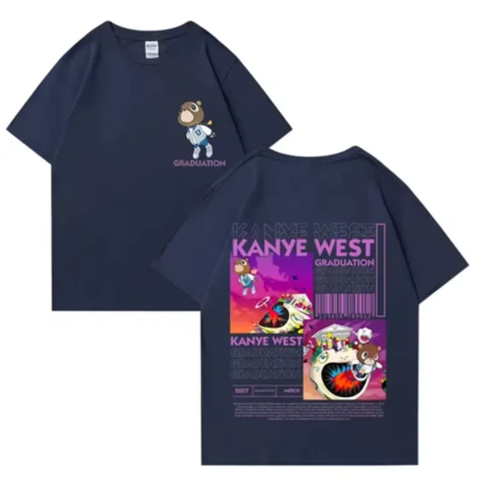 Kanye West Graduation Bear Double Sided Printed T shirt