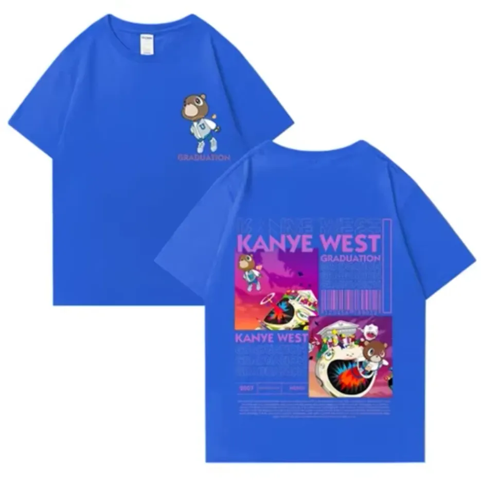 Kanye West Graduation Bear Double Sided Printed T shirt