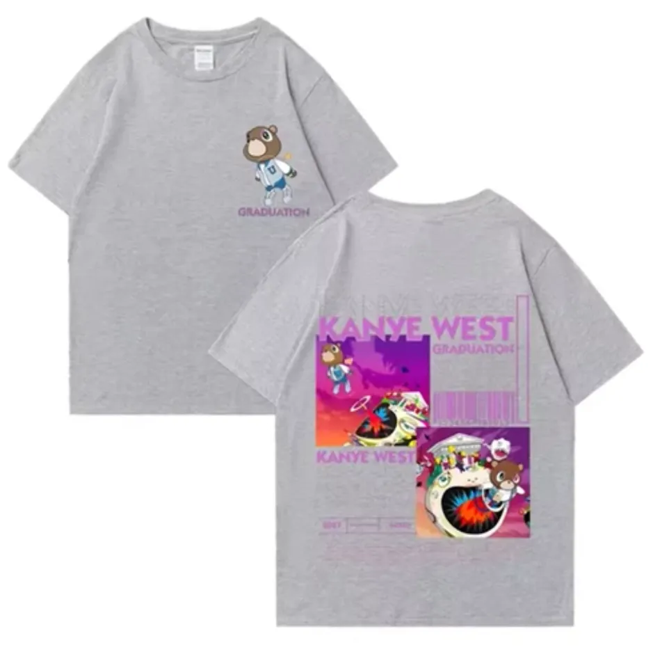 Kanye West Graduation Bear Double Sided Printed T shirt