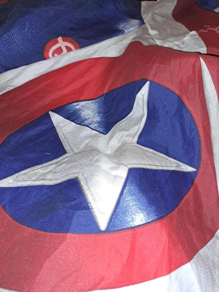 Girls twirling marvel action heros upcycled dress