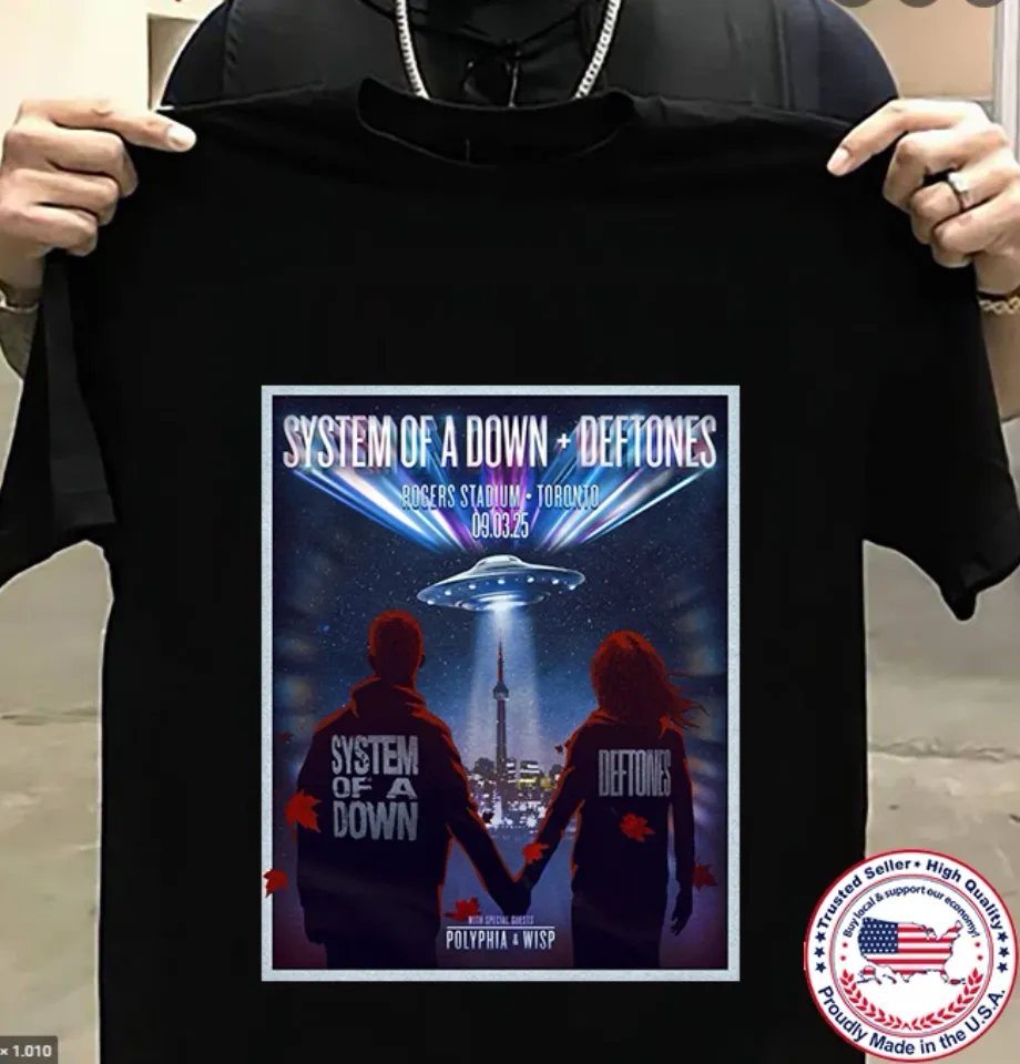 SYSTEM OF DOWN 2025 Tour Deftone T Shirt