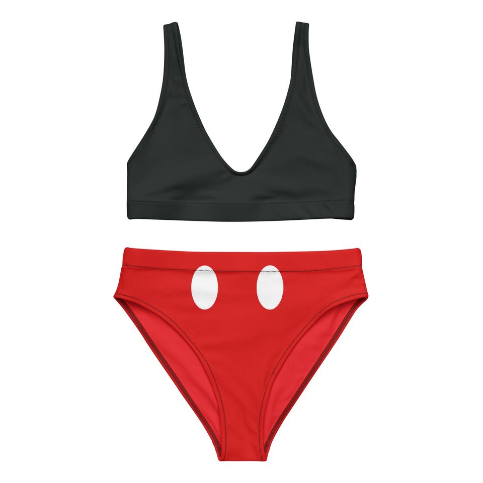 The Mouse Recycled high-waisted bikini
