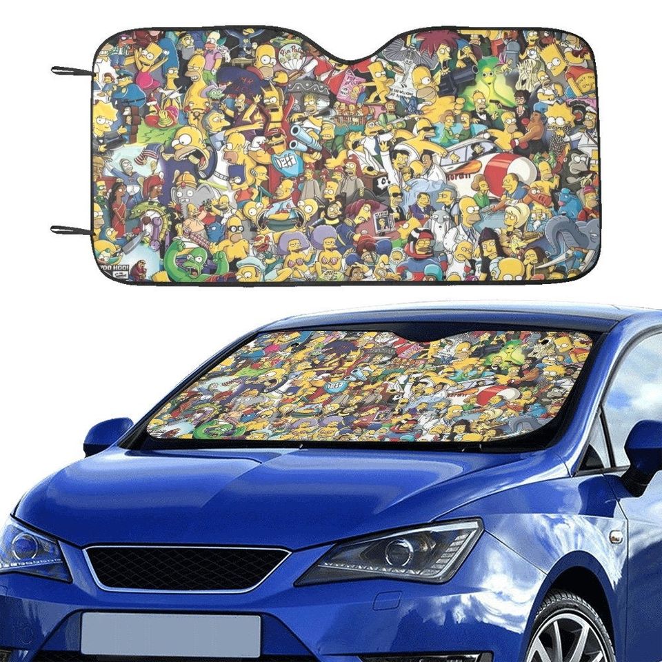 Simpsons Car Sun Shade