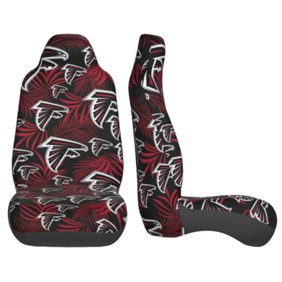 2pcs Atlanta Falcons Elastic Car Seat Covers Printed Seat Cover Universal