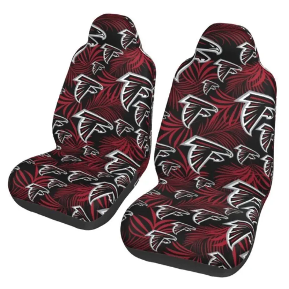 2pcs Atlanta Falcons Elastic Car Seat Covers Printed Seat Cover Universal