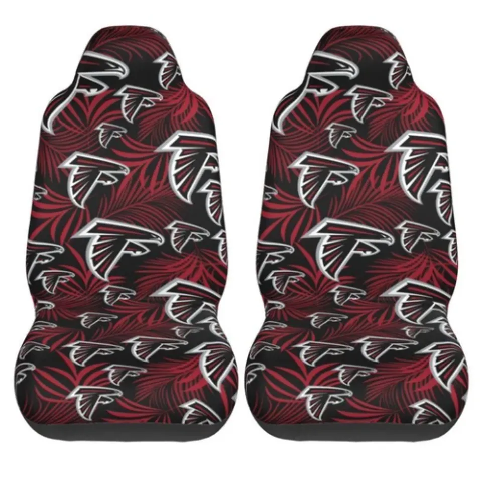 2pcs Atlanta Falcons Elastic Car Seat Covers Printed Seat Cover Universal