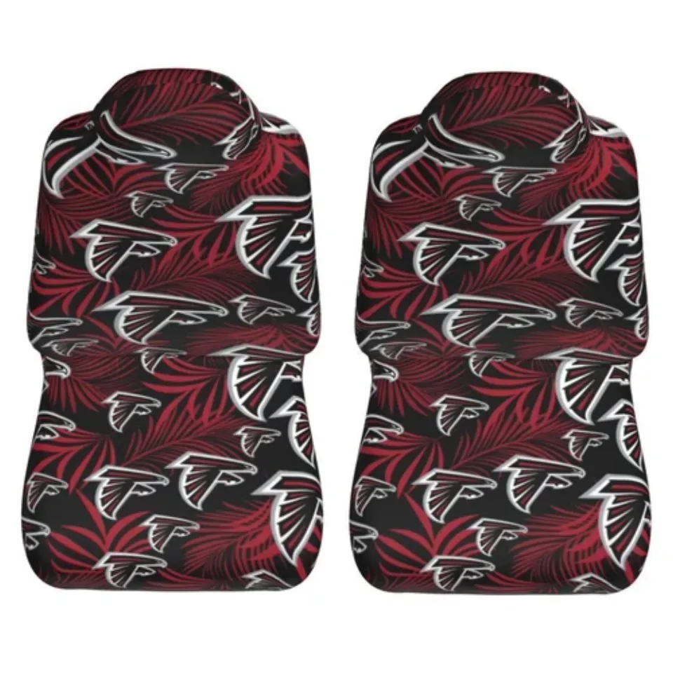 2pcs Atlanta Falcons Elastic Car Seat Covers Printed Seat Cover Universal