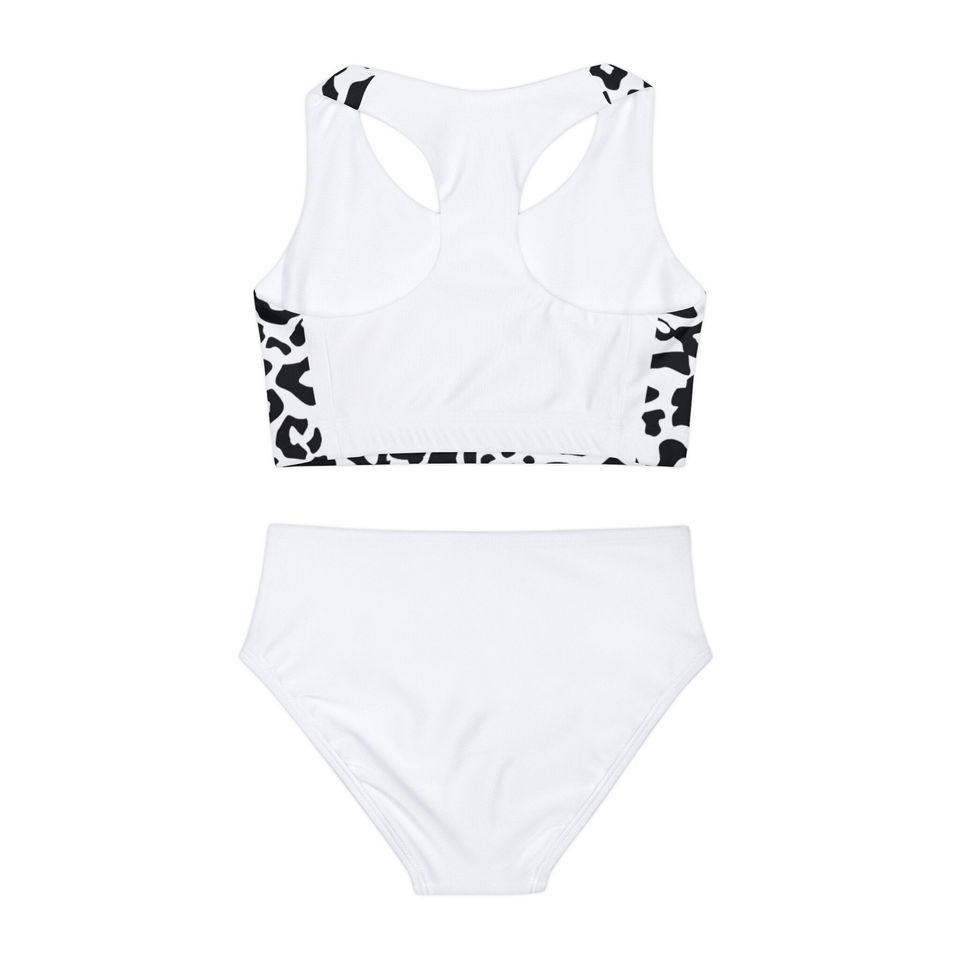 Animal Pattern Tiger Girls Two Piece Swimsuit (AOP)