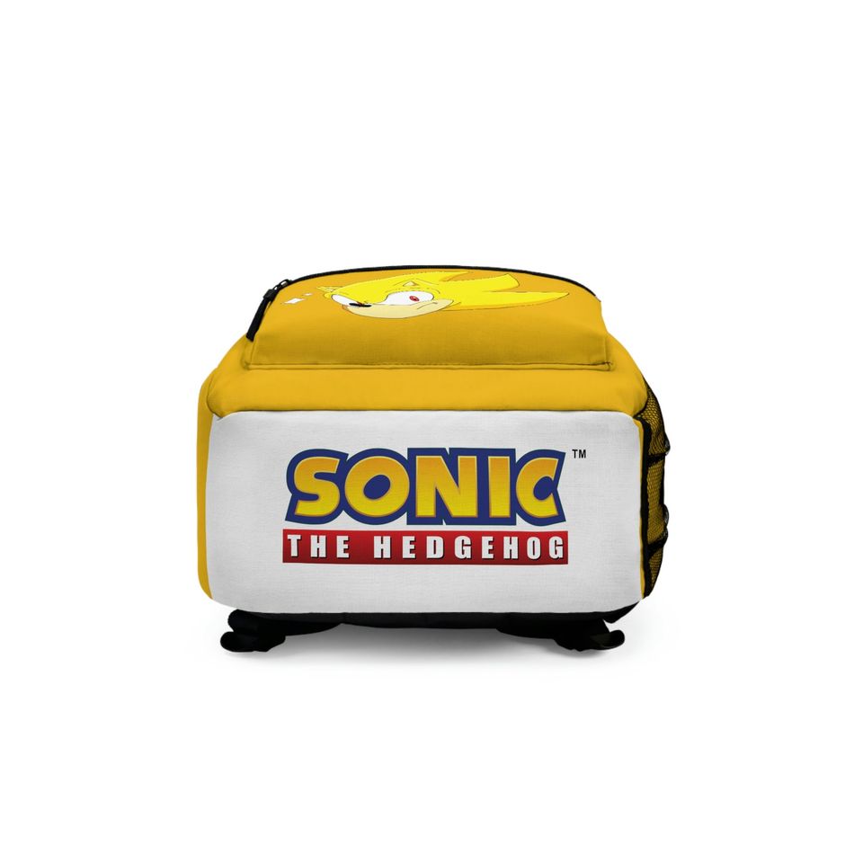 Sonic the hedgehog Backpack, Super Sonic Backpack, video game,