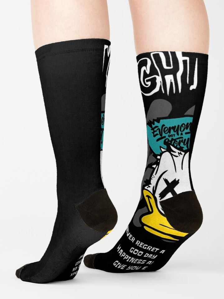 Dive into the surreal with "Nightmare" Donald Duck! Socks