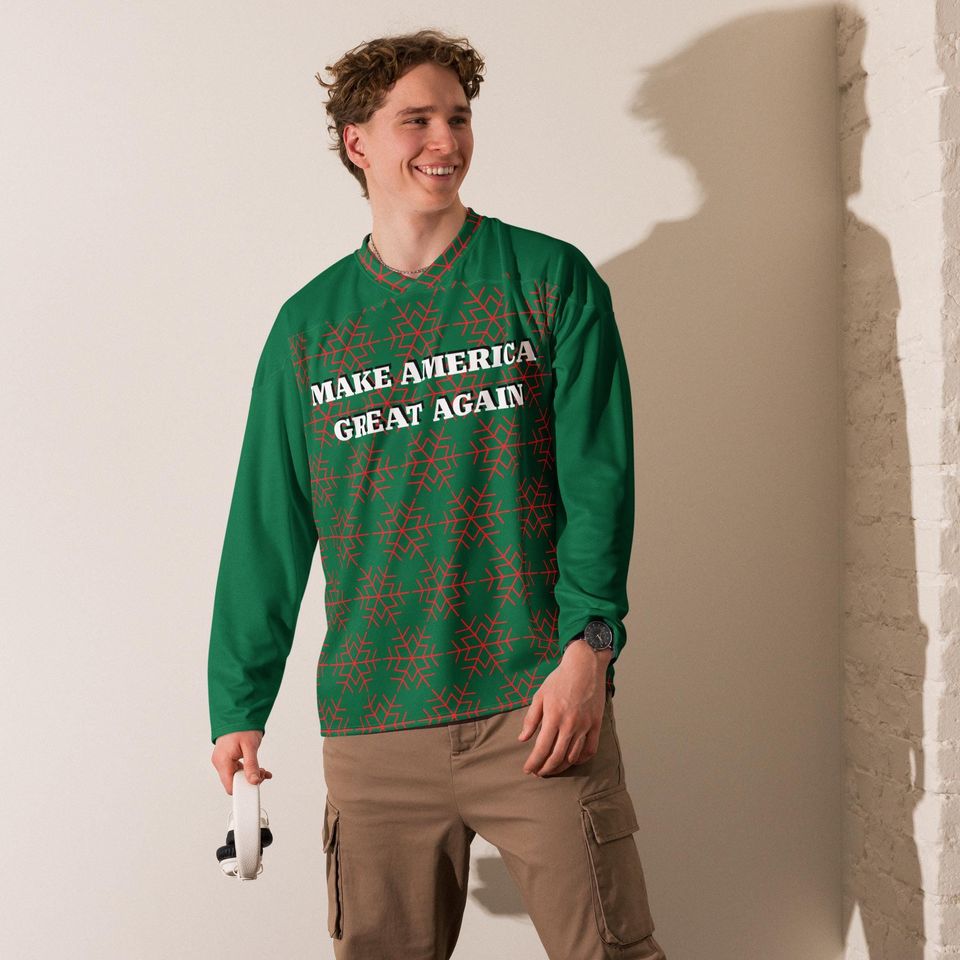 Hockey, Christmas MAGA Jersey