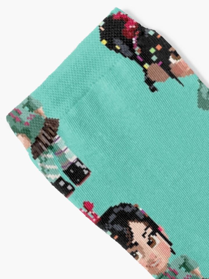 Vanellope Pixel Socks