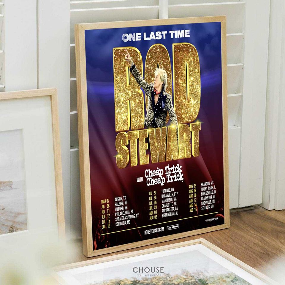 Rod Stewart - One Last Time Tour 2025 poster