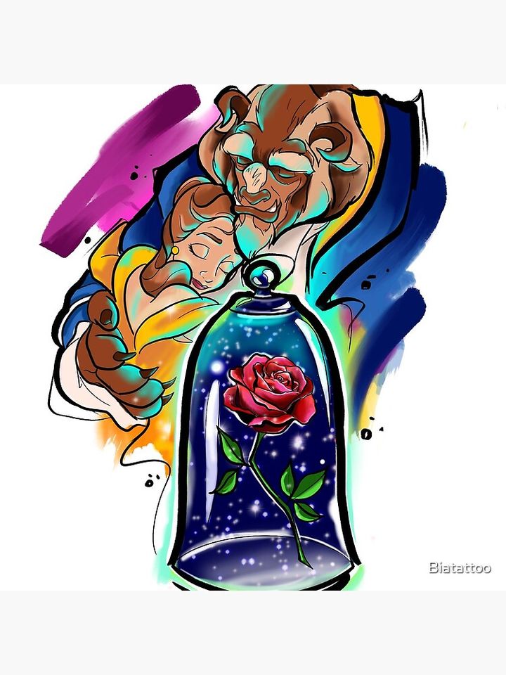 Beauty and the beast Pillow