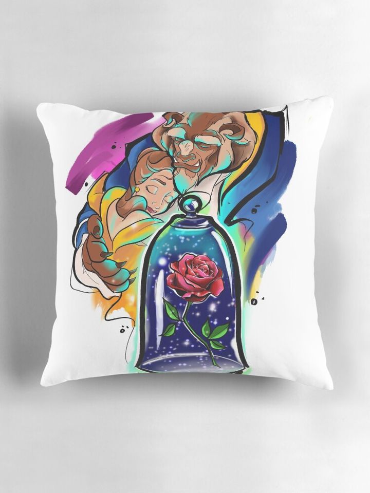 Beauty and the beast Pillow
