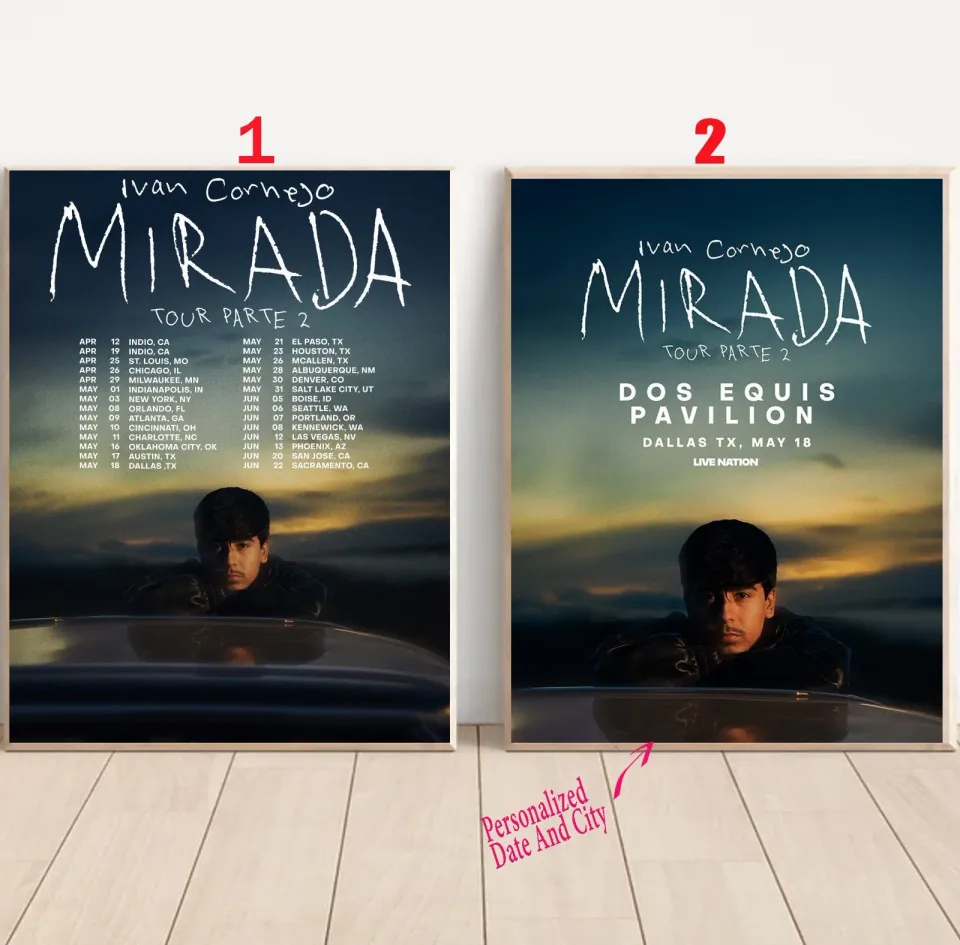 Custom Ivan Cornejo North American Mirada Tour 2025 Poster