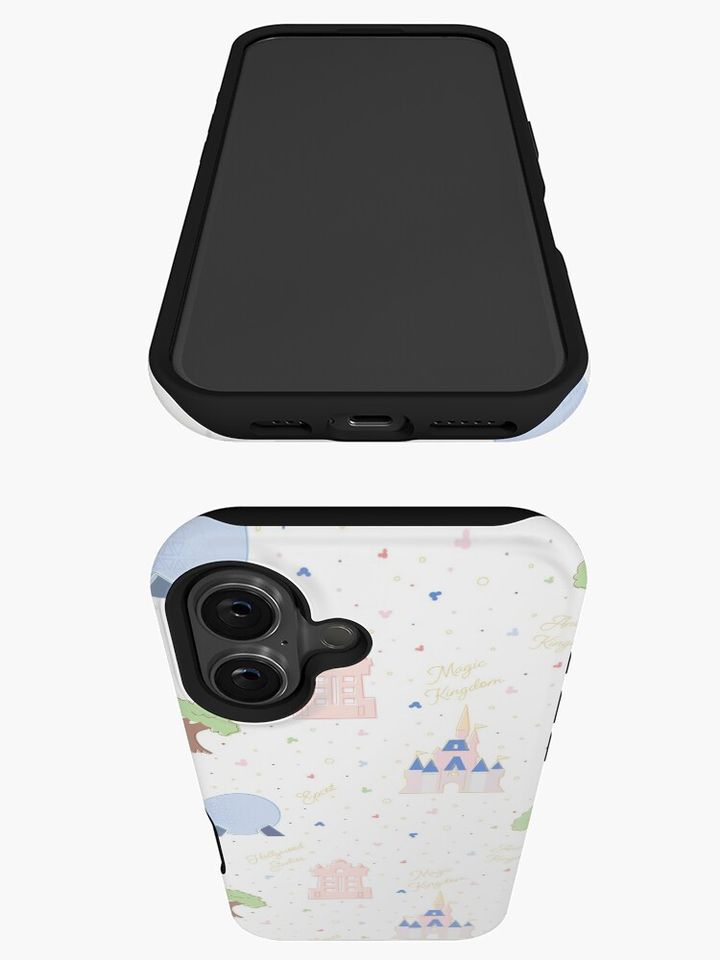 Four Magic Kingdoms Pattern iPhone Case