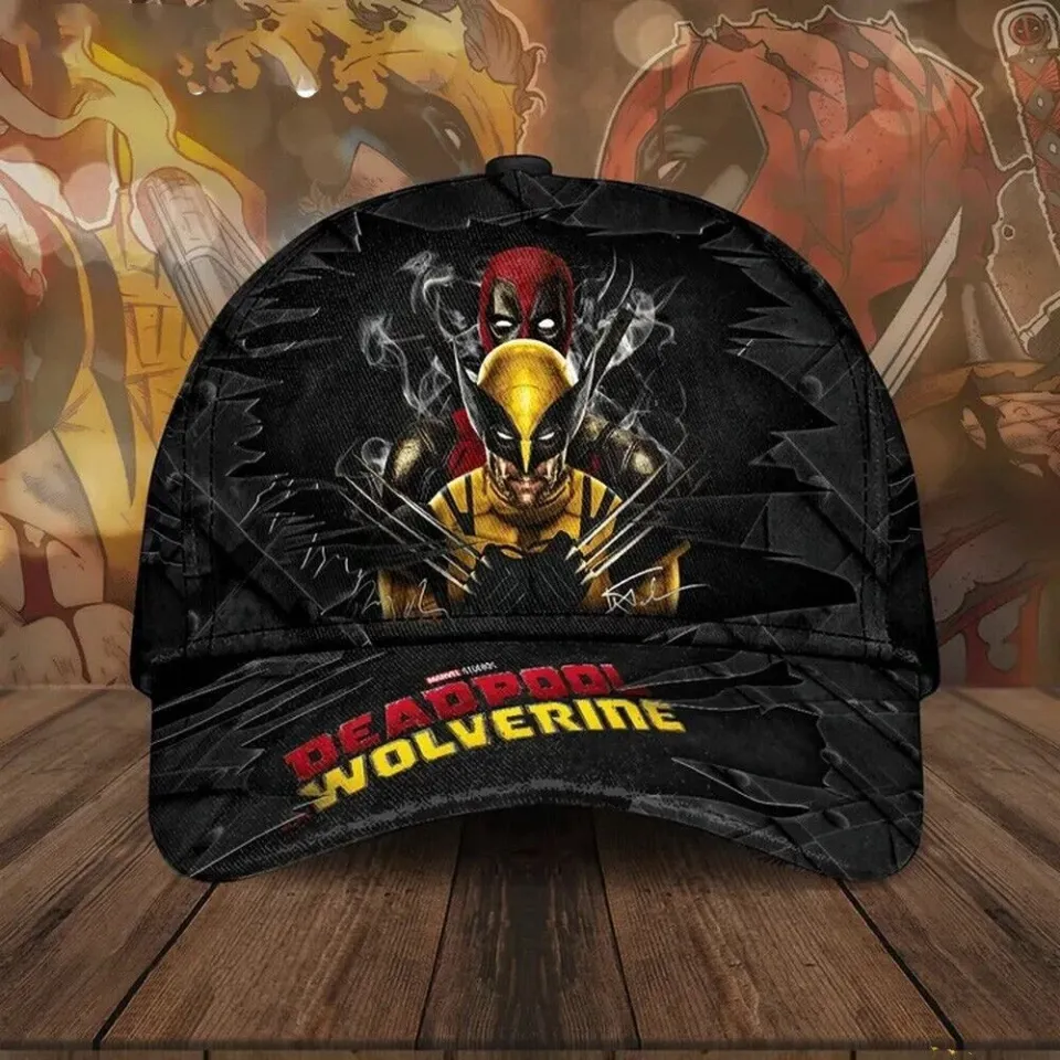 Deadpool & Wolverine Bestie Friends Superheroes X-Men Classic Baseball Cap