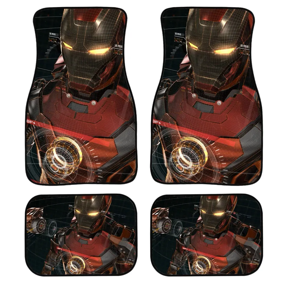 Iron Man Marvel Not-Slip Car Floor Mats
