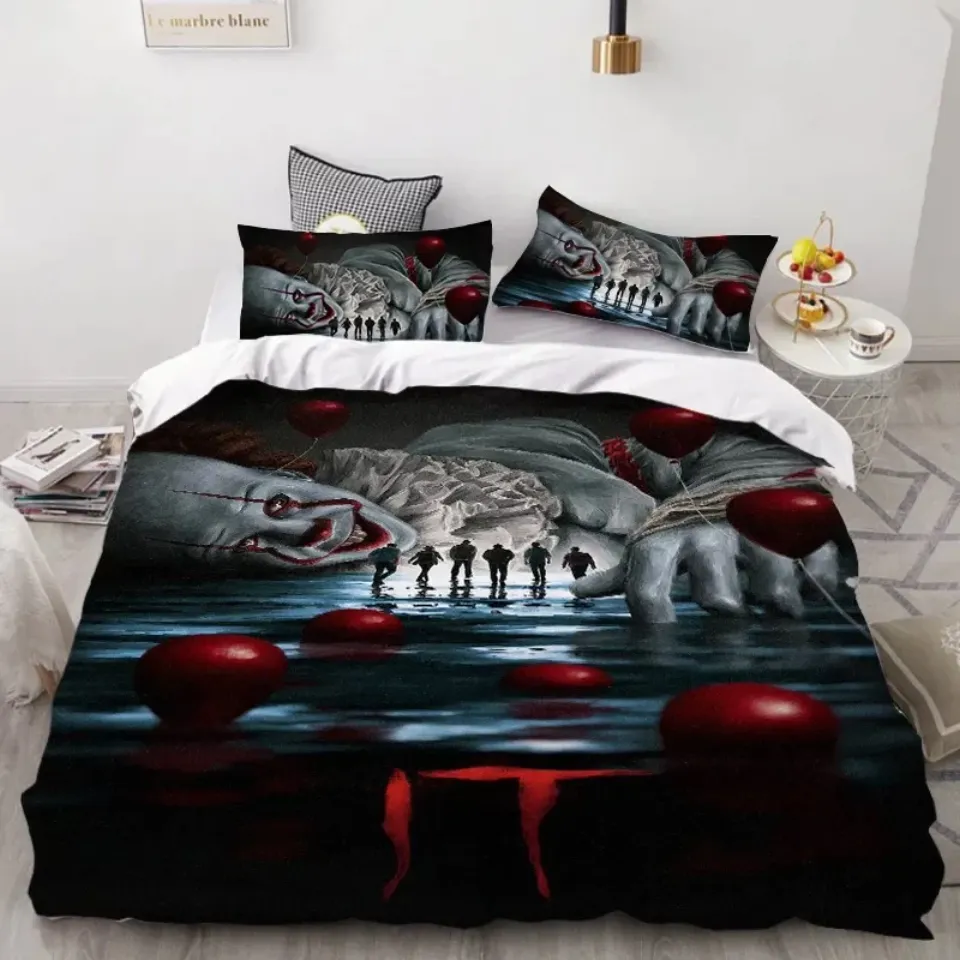 Pennywise Scary Clown Full Bedding Set