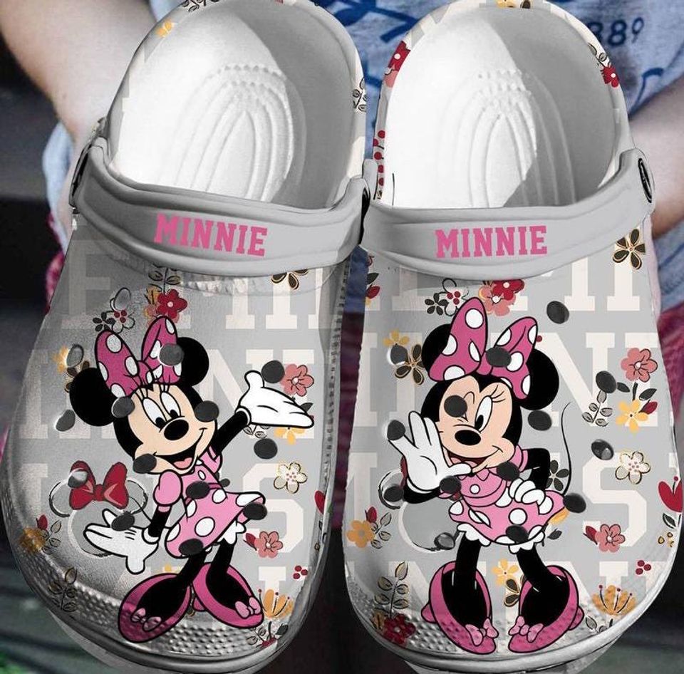 Minnie Disney Clogs Shoes, Minnie Disney Custom Slipper, Custom Clogs, Custom Clogs Shoes, Personalized Shoes
