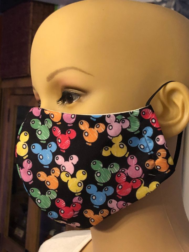 Mickey Mouse Ballon Head Face Masks  - reusable
