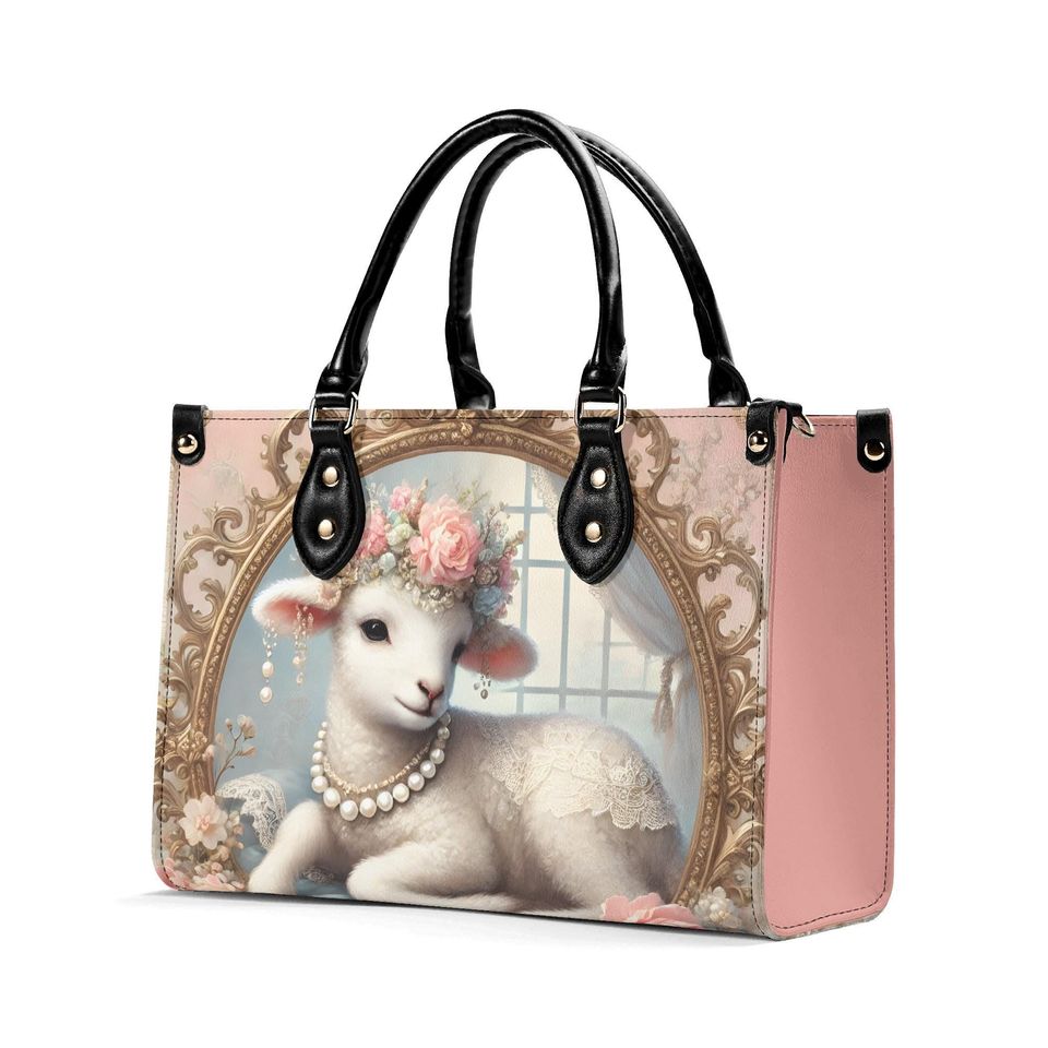 Lamb Women's leather handbag | Women's Day Gift | Gift For Mom