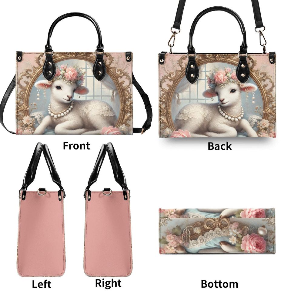Lamb Women's leather handbag | Women's Day Gift | Gift For Mom