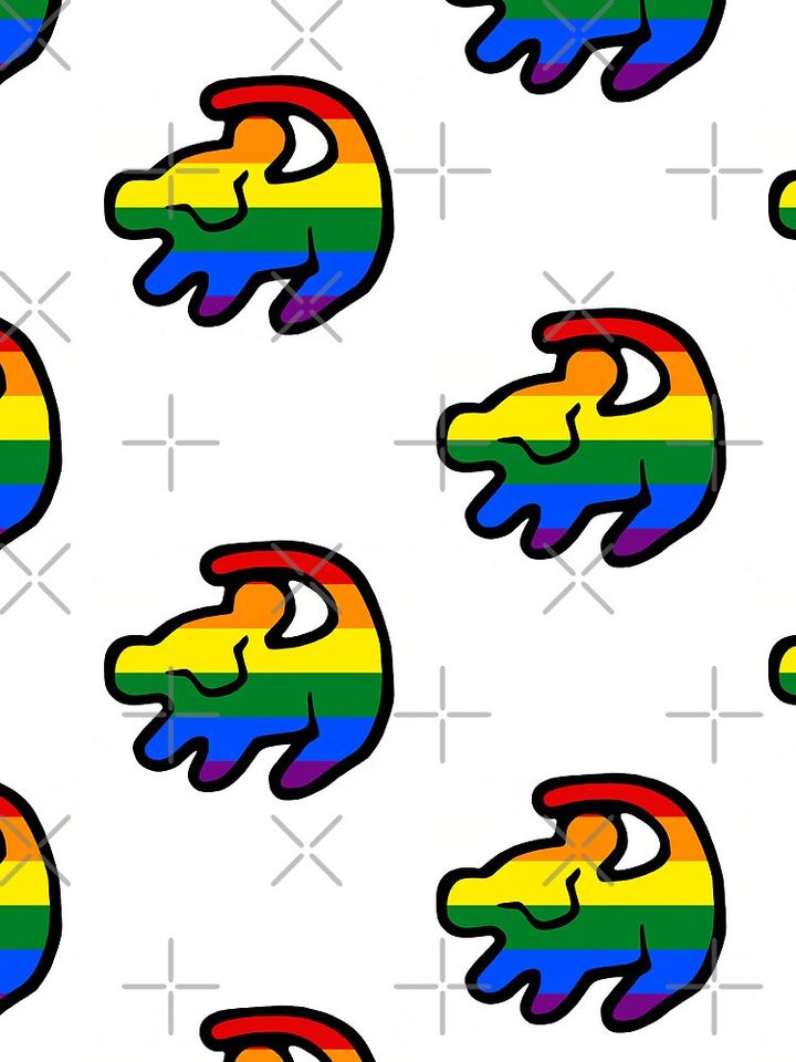 Simba Painting LGBTQ+ Pride Tree Painting Mini Skirt