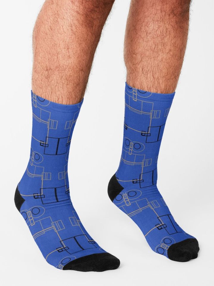 Minimal Line Wall-E Socks