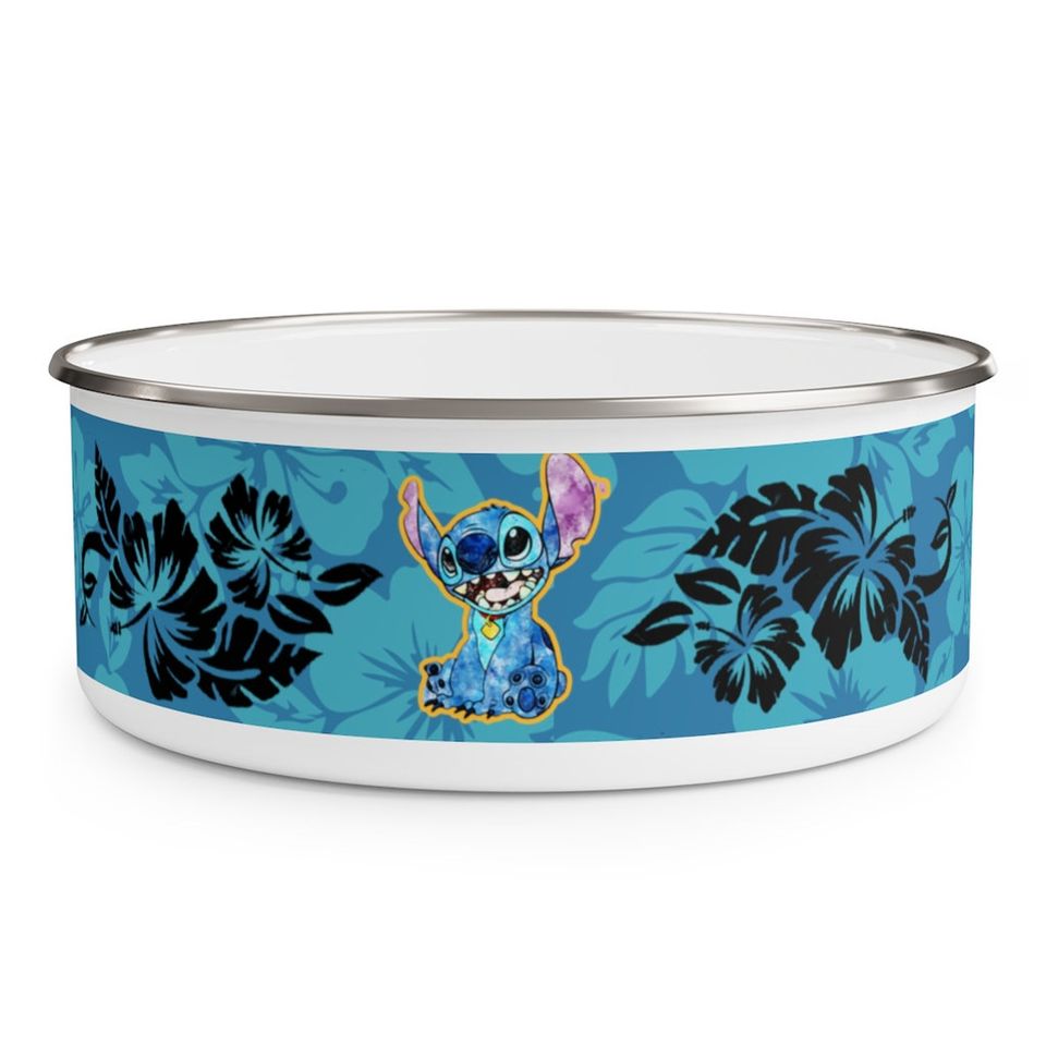 Disney Stitch Enamel Bowl with lid