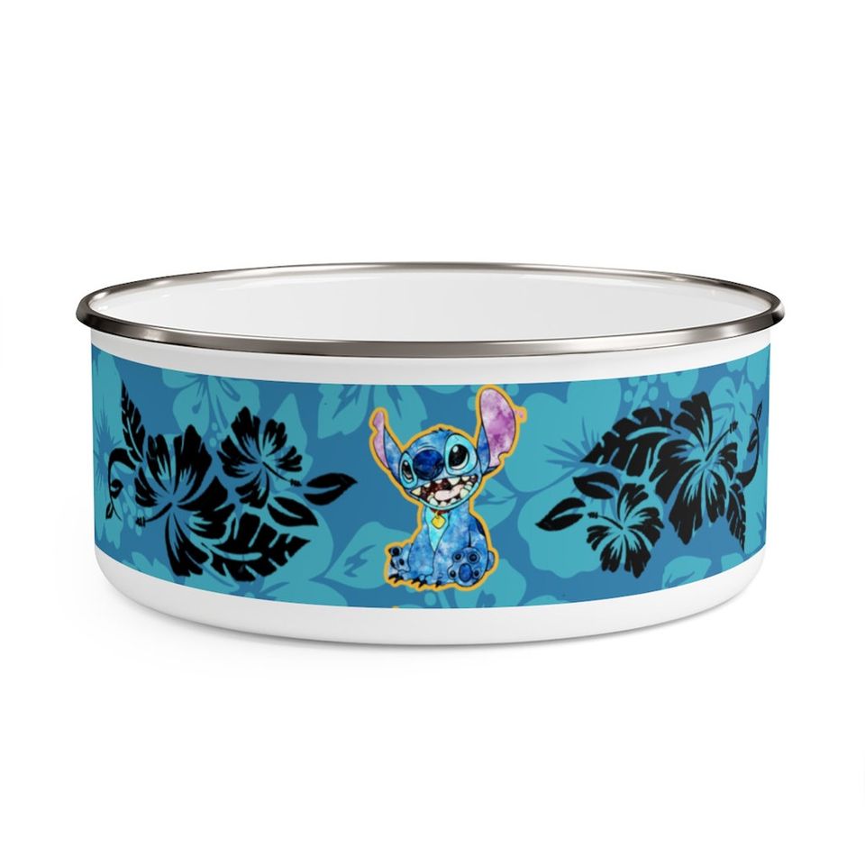 Disney Stitch Enamel Bowl with lid