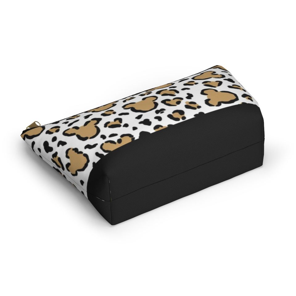Disney Mickey Leopard Print Cotton Cosmetic Bag