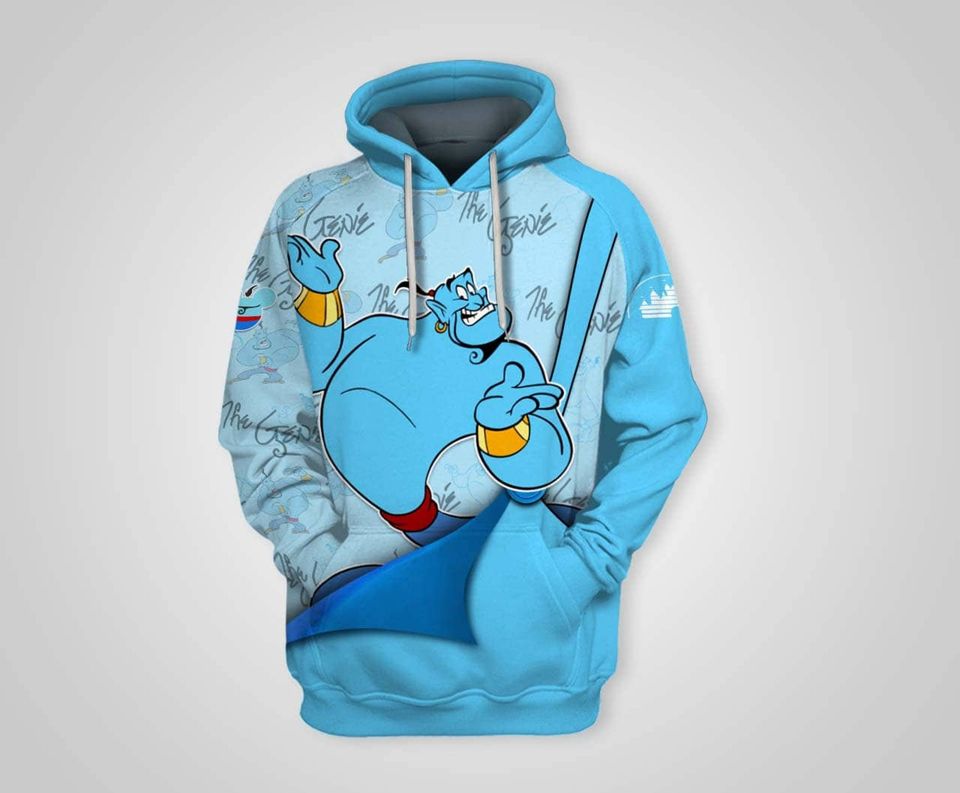 Blue Aladdin Genie | Disney 3D Hoodie