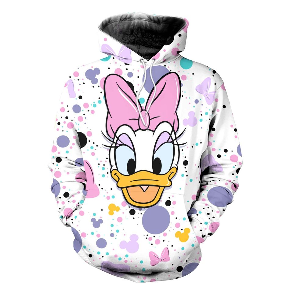 Daisy Duck Polkadot Pattern | Disney 3D Hoodie