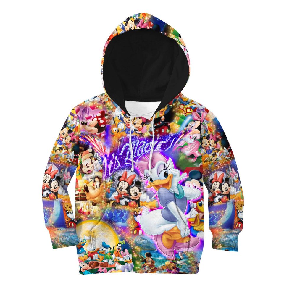 Daisy Duck Magical Glitter Castle | Disney 3D Hoodie