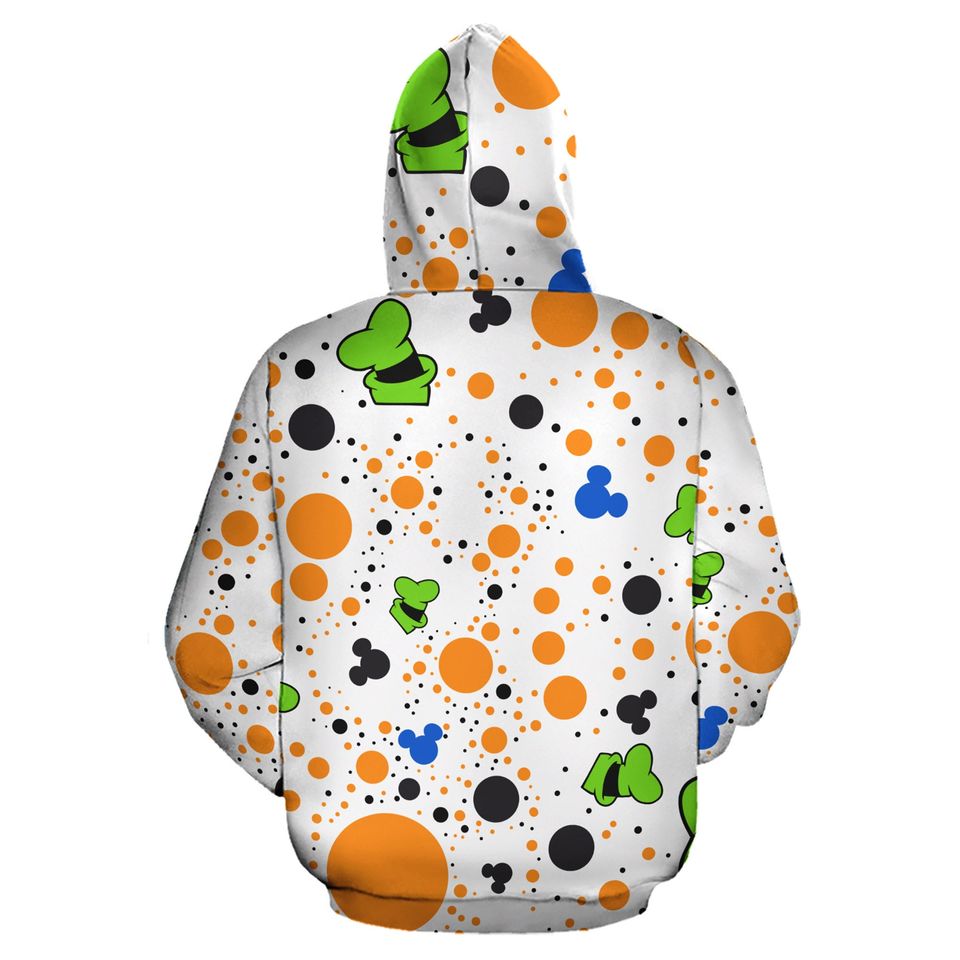 Goofy Dog Polkadot Pattern | Disney 3D Hoodie