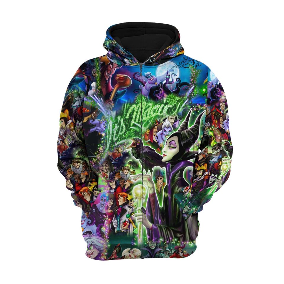 Its Magic Maleficent Villains | Disney 3D Hoodie