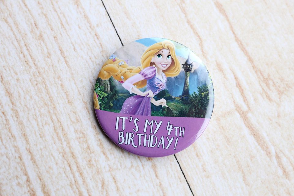 Disney Button | Tangled Pin Badge