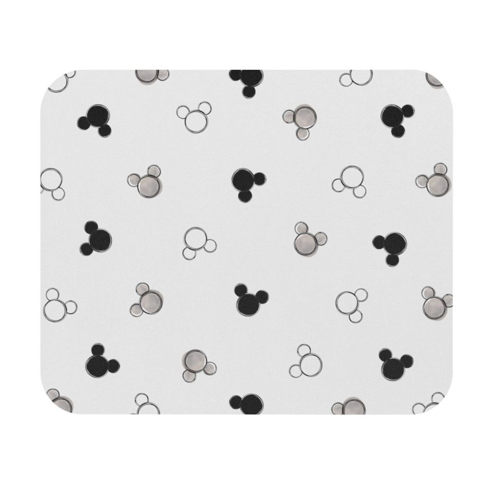 Disney Monochrome Mouse Pad, Mickey Mouse Pad, Minnie Mouse Pad
