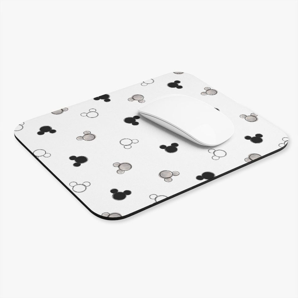 Disney Monochrome Mouse Pad, Mickey Mouse Pad, Minnie Mouse Pad