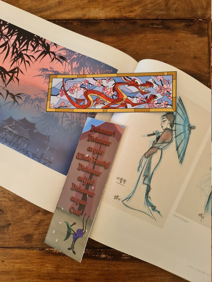 Mushu Bookmark, Disney Companion, Mulan, Eddie Murphy