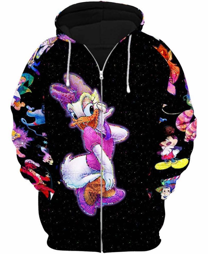 Daisy Duck Galaxy Night Sky Patterns | Disney Sweatshirt/Hoodie