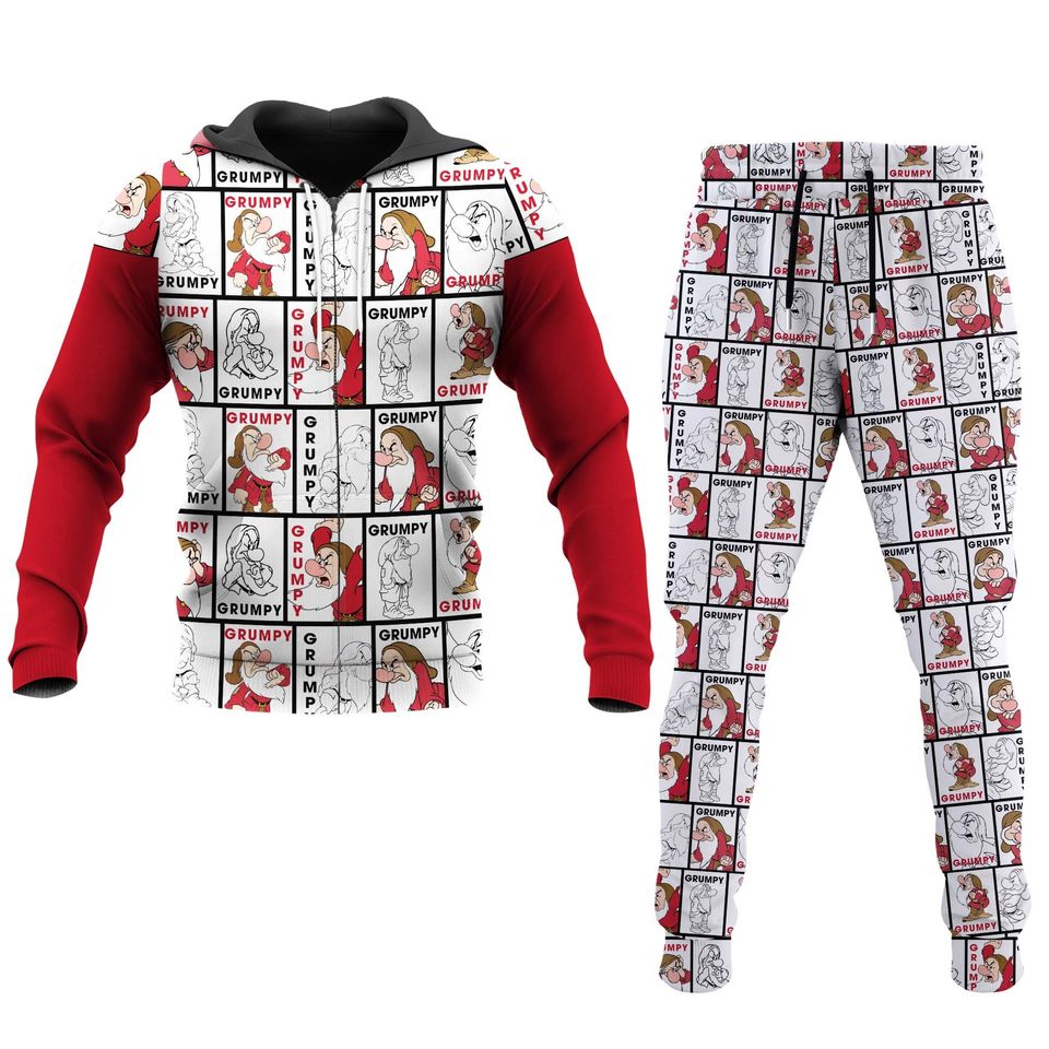 Grumpy Dwarf Disney 3D Printed Hoodie