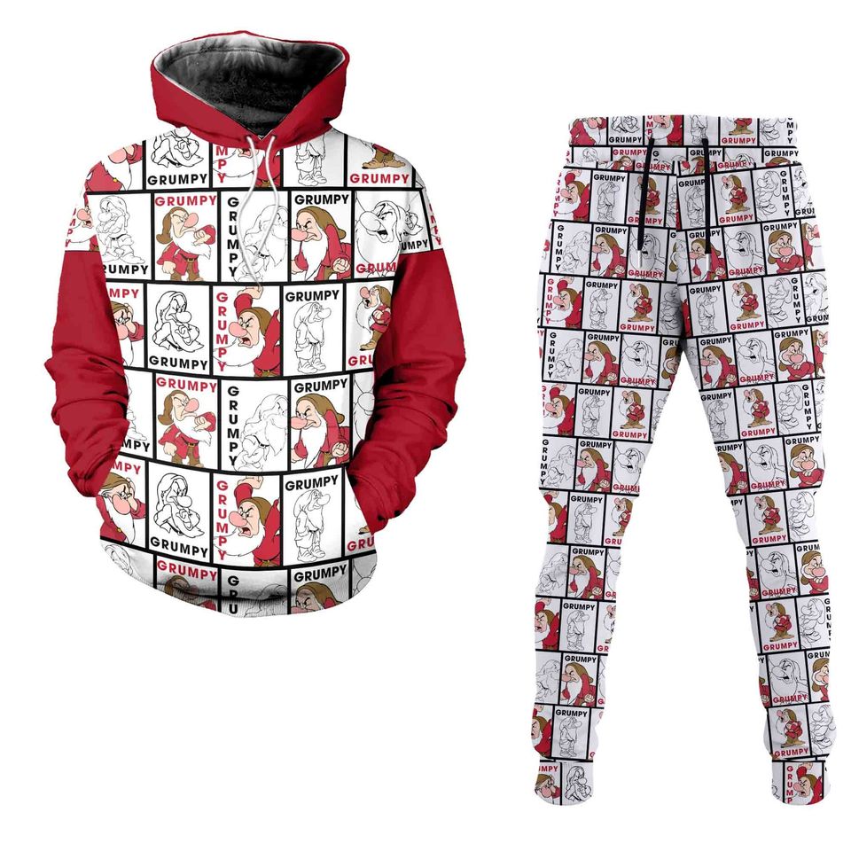 Grumpy Dwarf Disney 3D Printed Hoodie