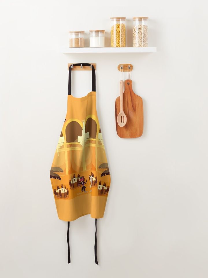Princess and the Frog and Hazbin Hotel Crossover Apron