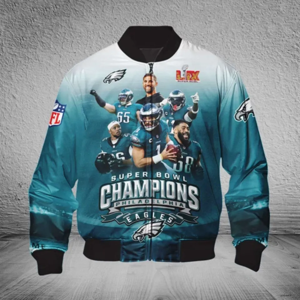 Eagles 2025 Super Bowl LIX Champions Bomber Jacket
