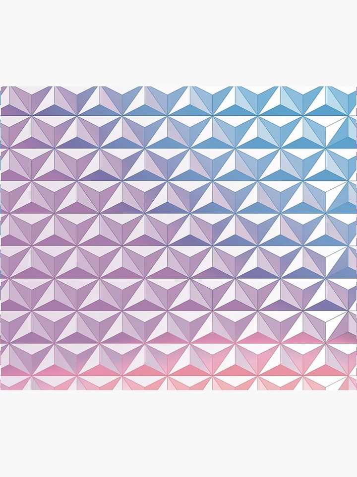 Geodesic Sphere, Purple Duvet Cover