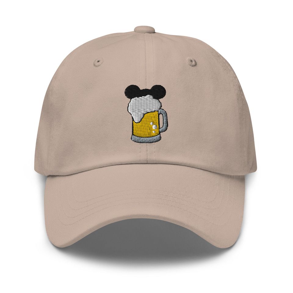 Mouse Lager Embroidered Adjustable Dad Hat, Disneybound Baseball Cap