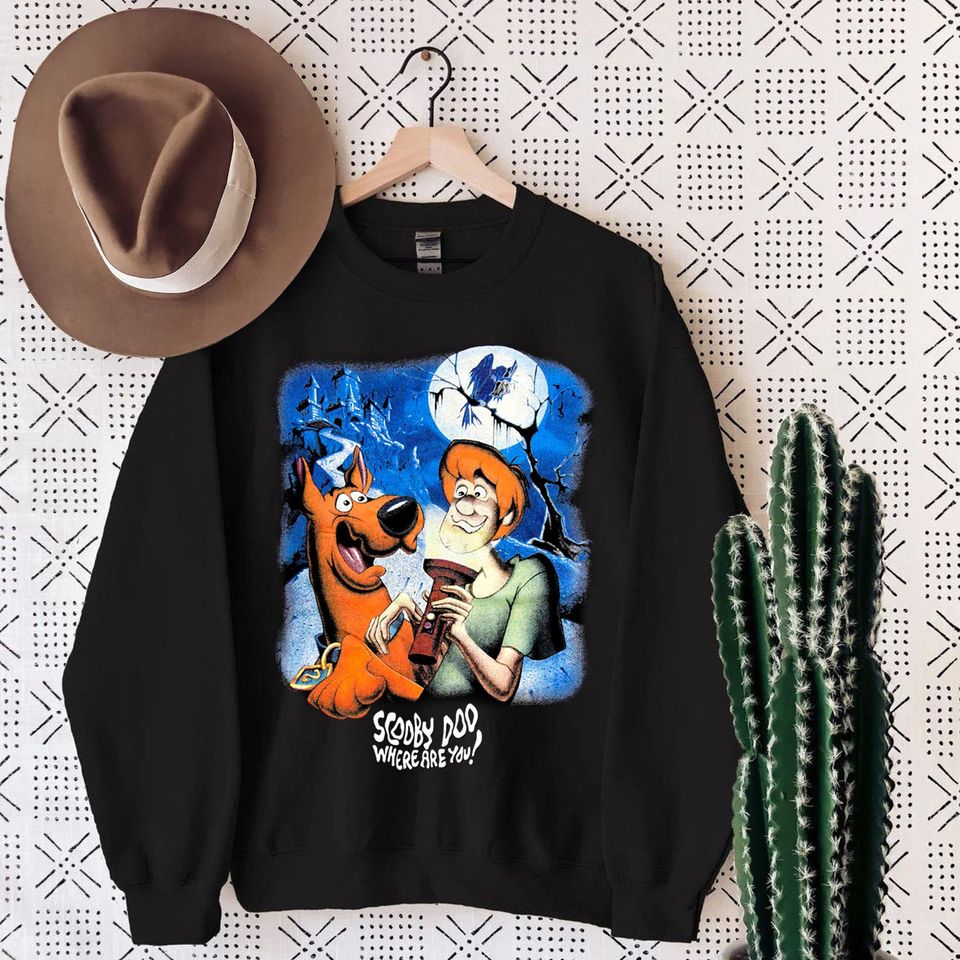 Scooby Doo Sweatshirt, Vintage Scooby Doo Sweater, Gift For Disney Fan